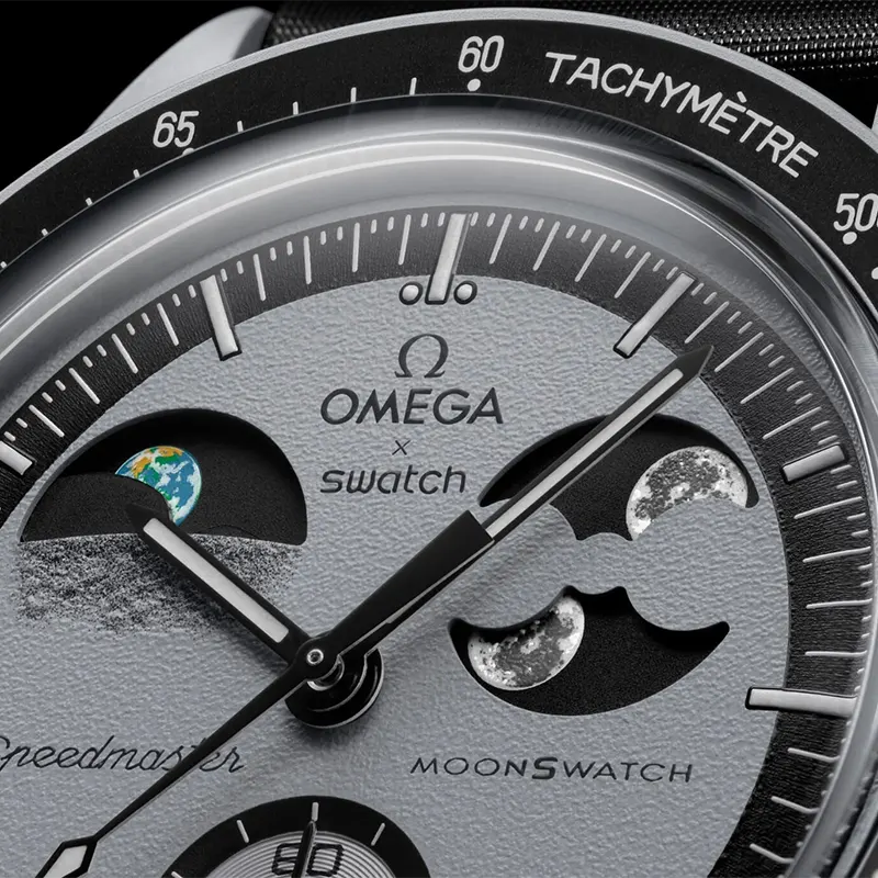 Omega x Swatch Mission to Earthphase Bioceramic Moonswatch | S033M700