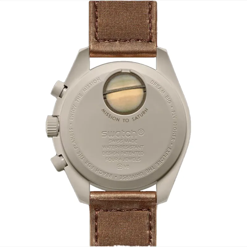 Omega x Swatch Mission To Saturn Bioceramic Men's Watch | S033T100