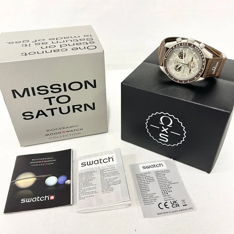Omega x Swatch Mission To Saturn Bioceramic Men's Watch | S033T100