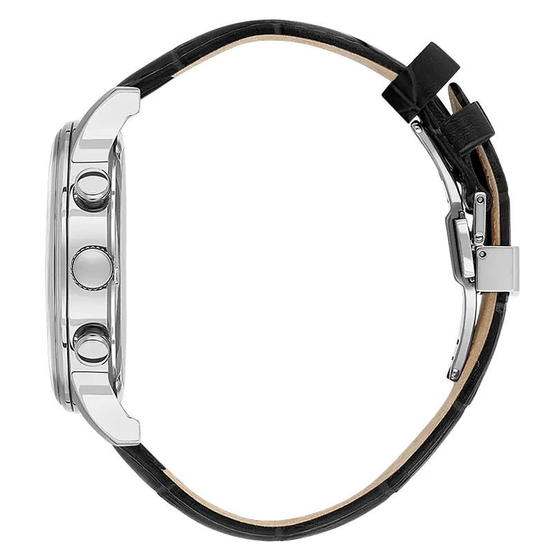 Santa Barbara Polo & Racquet Club Black-Silver Dial Men's Watch | SB.1.10593-1