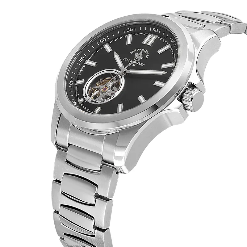 Santa Barbara Polo & Racquet Club Automatic Black Dial Men's Watch | SB.1.10629-2