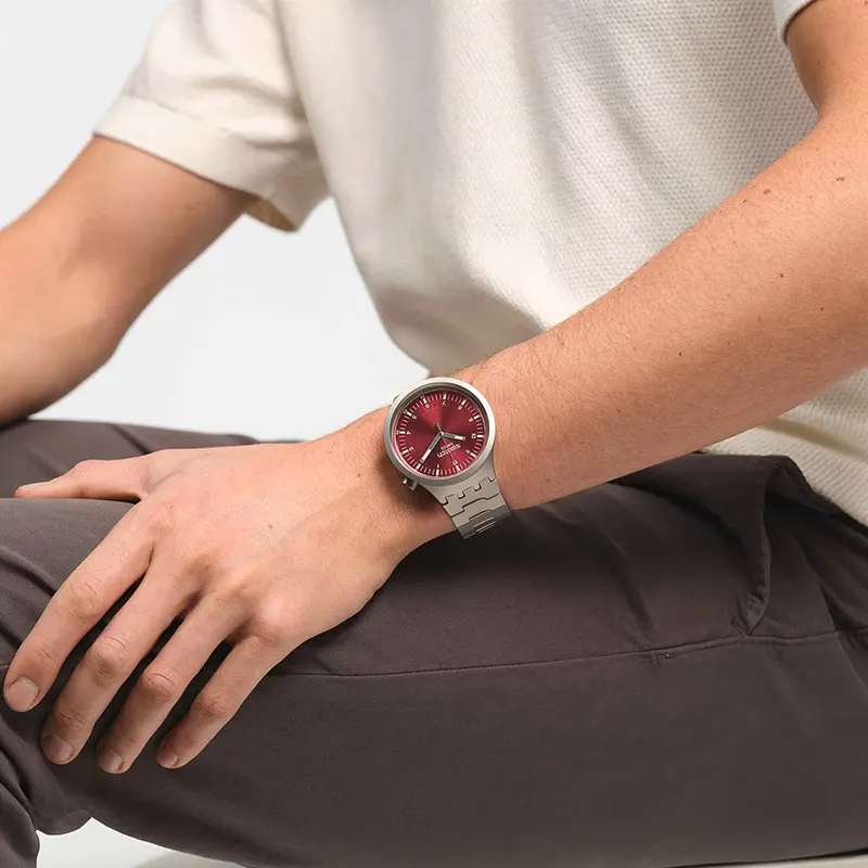 Swatch Big Bold Scarlet Shimmer Watch | SB07S104G