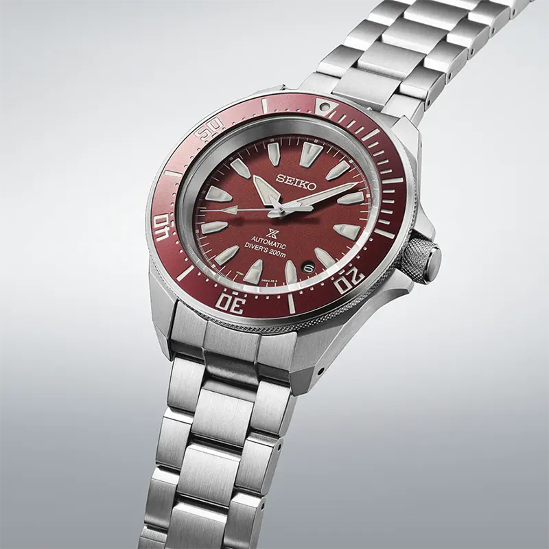 Seiko men's prospex samurai stainless steel automatic dive watch sale