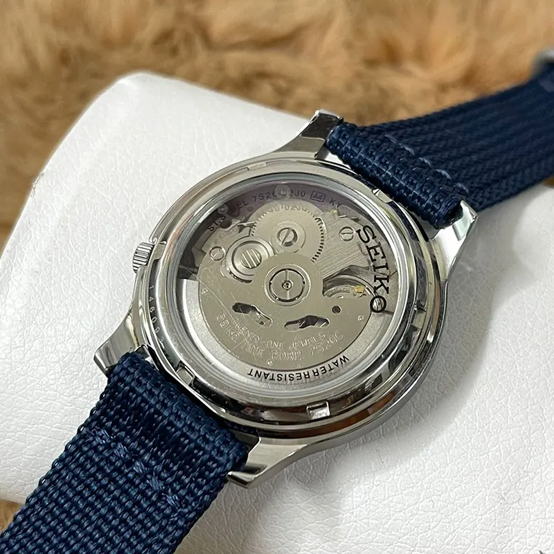 Seiko 5 Blue Dial Blue Nylon Strap Automatic Men's Watch | SNK807K2