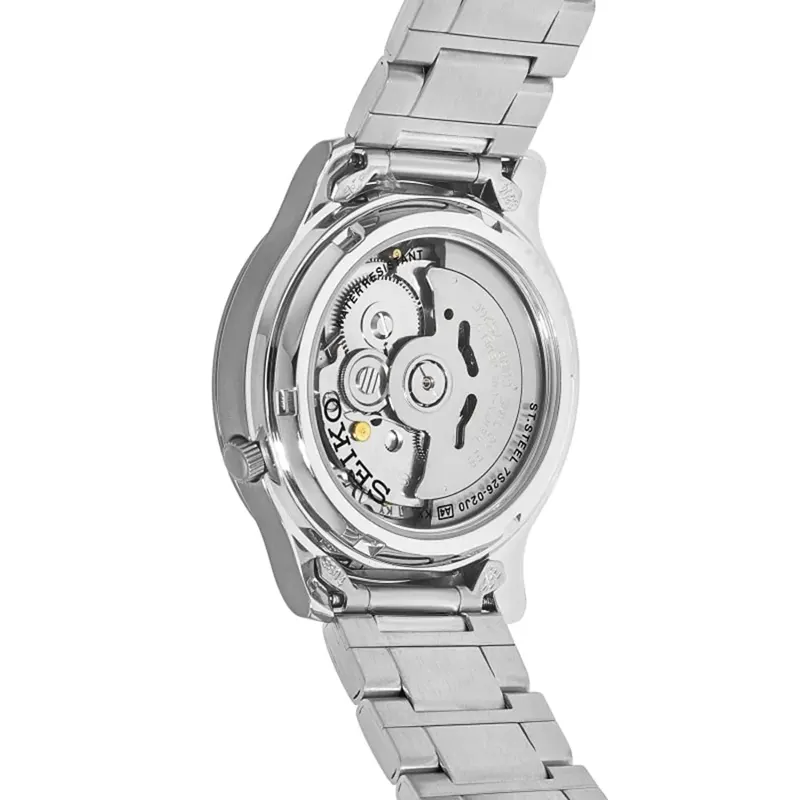Seiko 5 Black Dial Black Automatic Men's Watch | SNK809K1