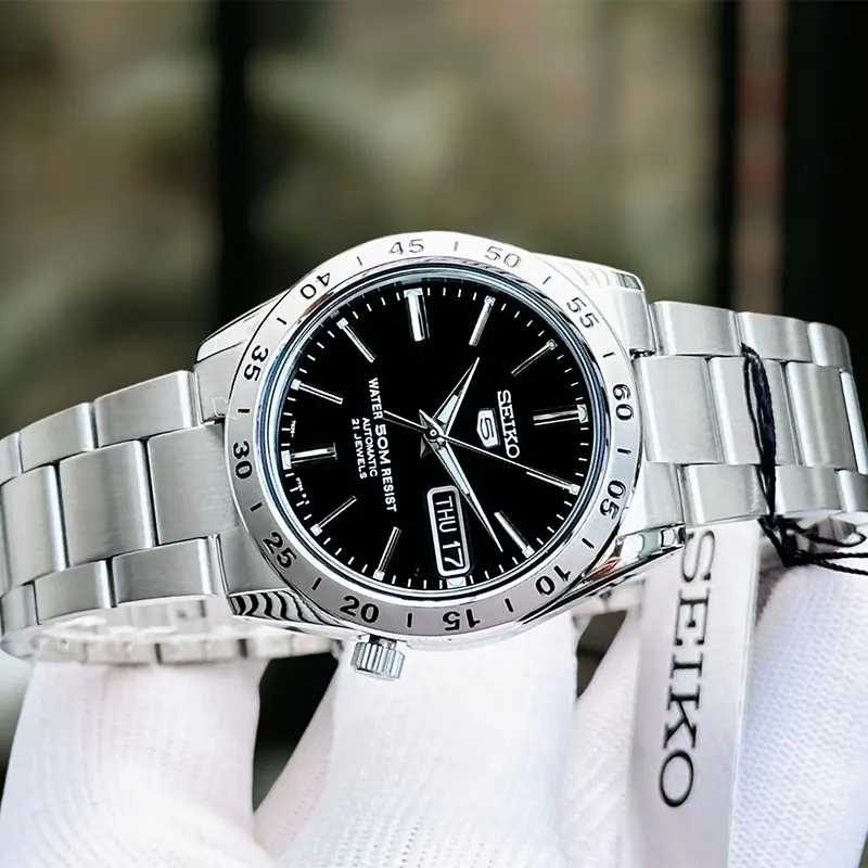 Seiko 5 Automatic Black Dial Men's Watch | SNKE01K1