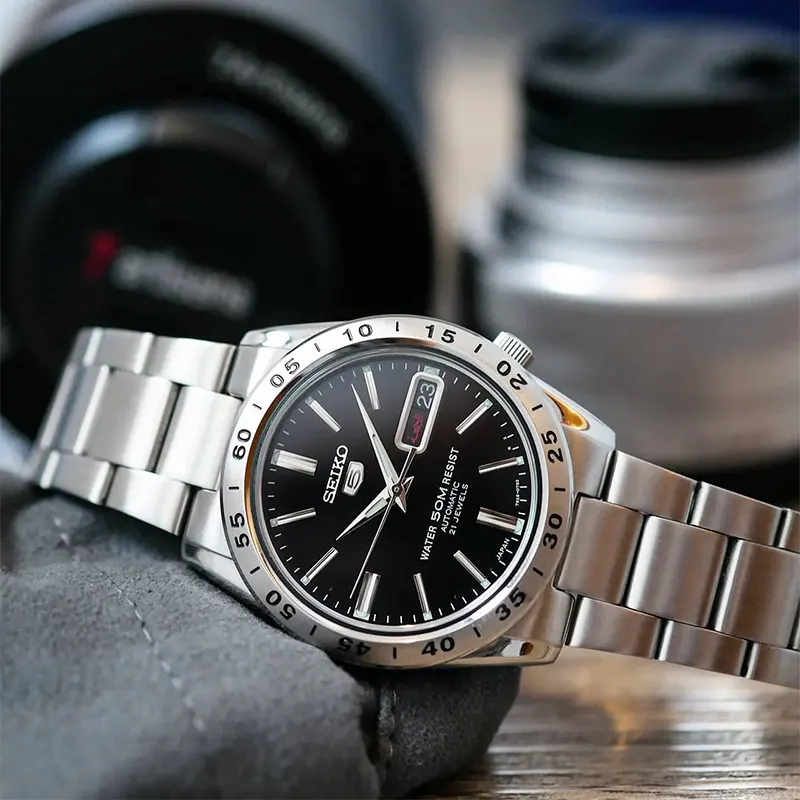 Seiko 5 Automatic Black Dial Men's Watch | SNKE01K1