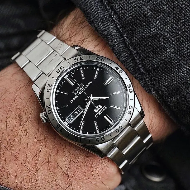 Seiko 5 Automatic Black Dial Men's Watch | SNKE01K1