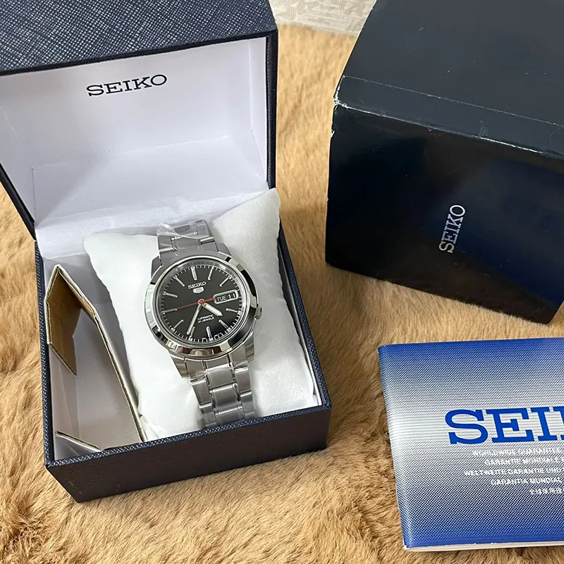 Seiko 5 Automatic Black Dial Men's Watch | SNKE53J1