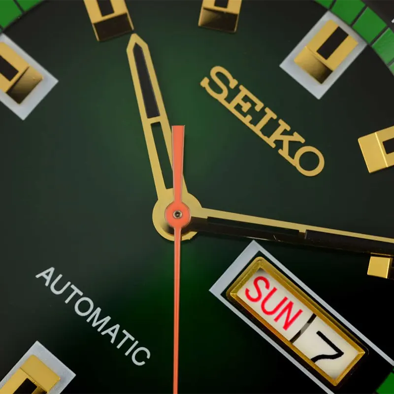 Seiko Recraft Automatic Green Dial Day-Date Men's Watch | SNKM97