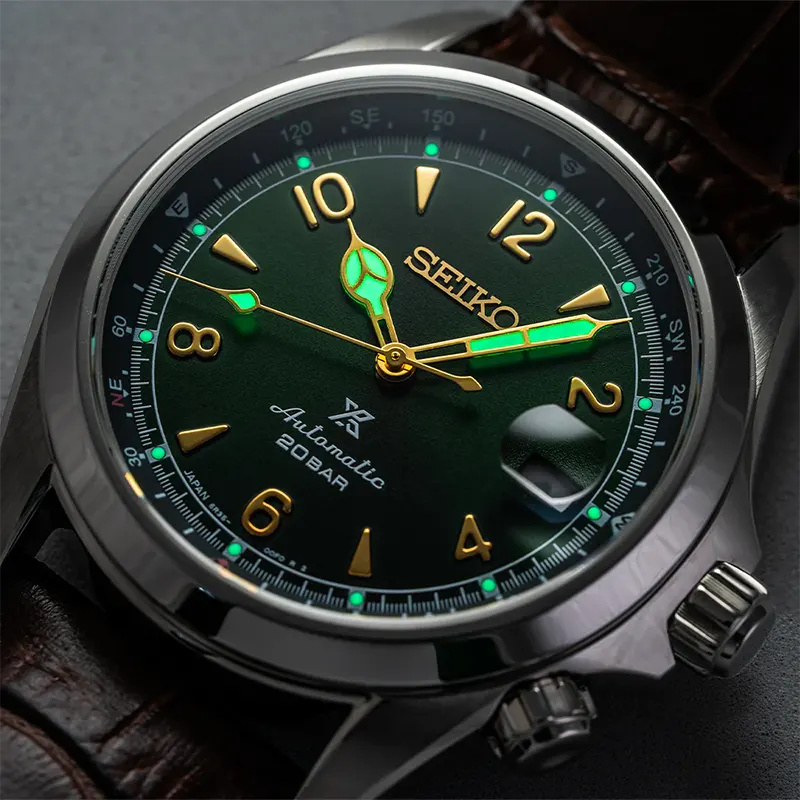 Seiko Prospex 'Alpinist' Compass Green Dial Men's Watch | SPB121J1