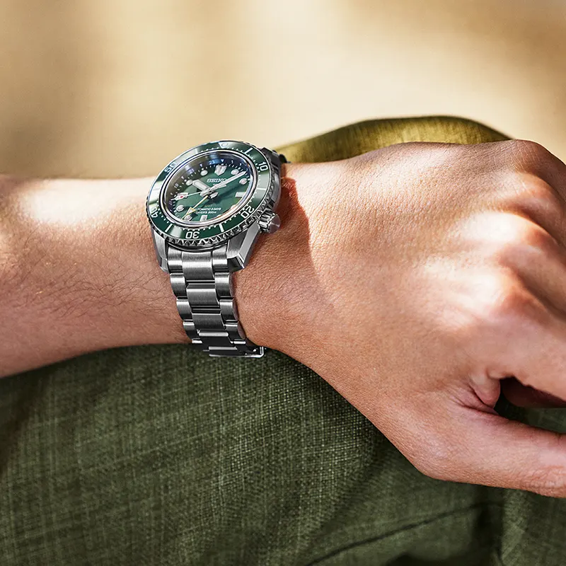 Seiko Prospex Sea Diver's 1968 Heritage GMT Green Dial Men's Watch | SPB381J1