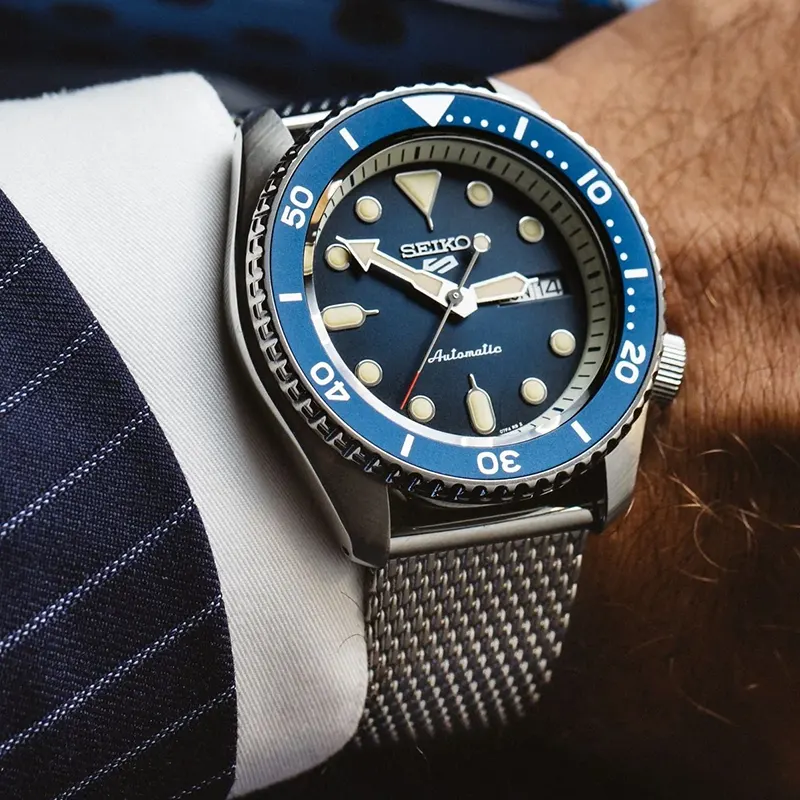 Seiko 5 Sports Blue Dial Automatic Men's Watch | SRPD71K1
