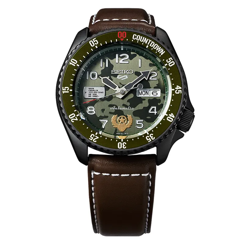 Seiko 5 Sport Street Fighter Guile Limited Edition Men's Watch | SRPF21K1