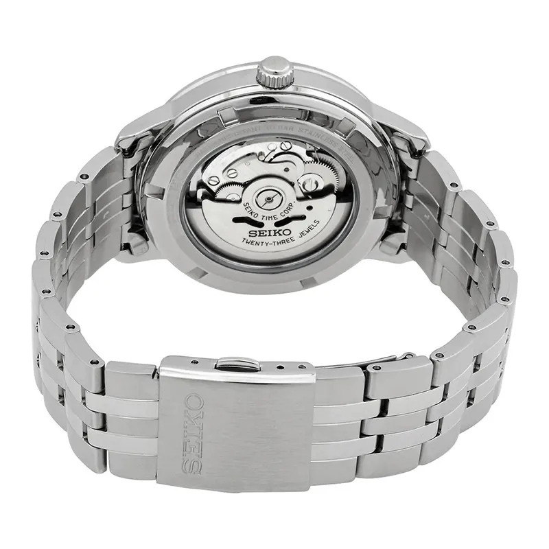 Seiko Essentials Silver Dial Dress Automatic Men’s Watch | SRPH85K1