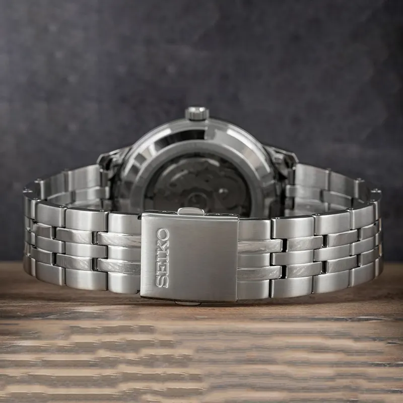 Seiko Essentials Silver Dial Dress Automatic Men’s Watch | SRPH85K1