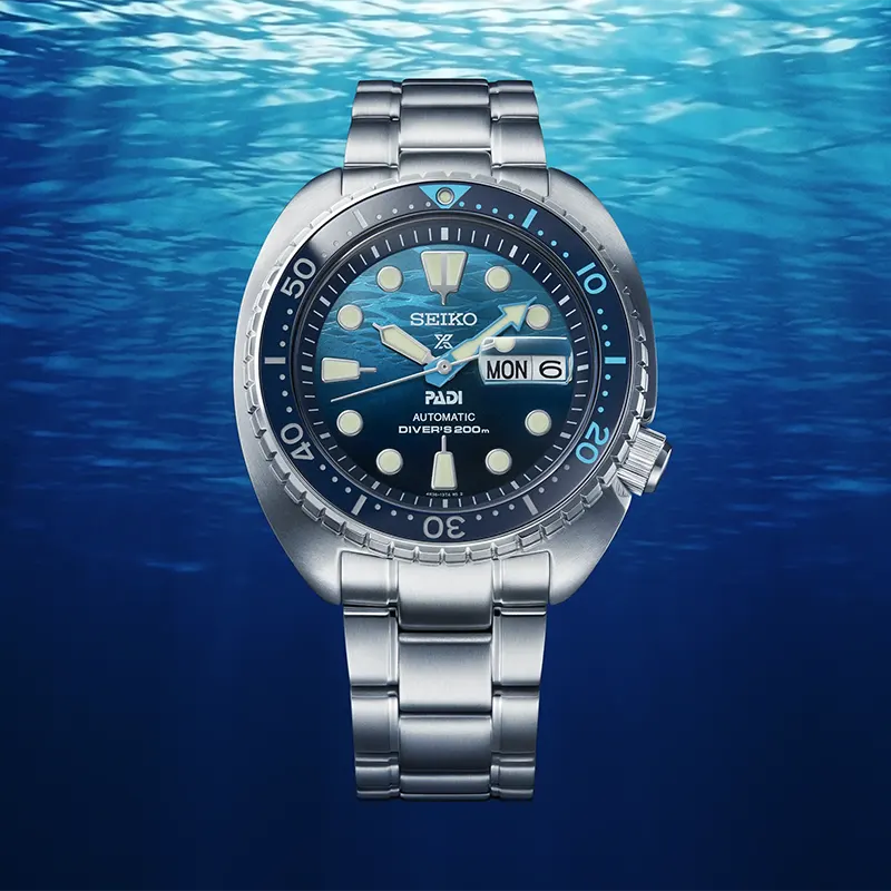 Seiko Prospex PADI Special Edition 'Great Blue' Dial Men's Watch | SRPK01