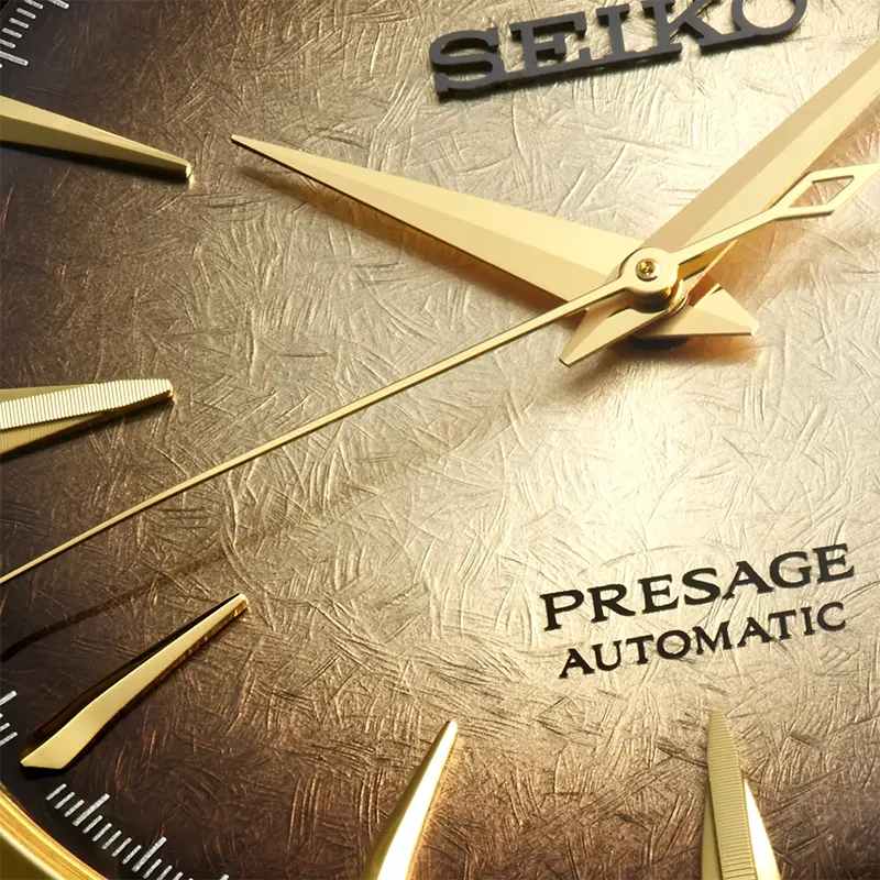 Seiko Presage Cocktail Time 'Half and Half' Gold-Tone Men's Watch | SRPK48