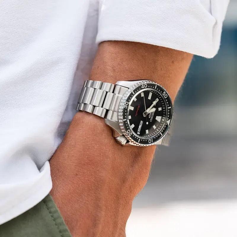 Seiko 5 Sports SKX’s Iconic Automatic Black Dial Men's Watch | SRPL85
