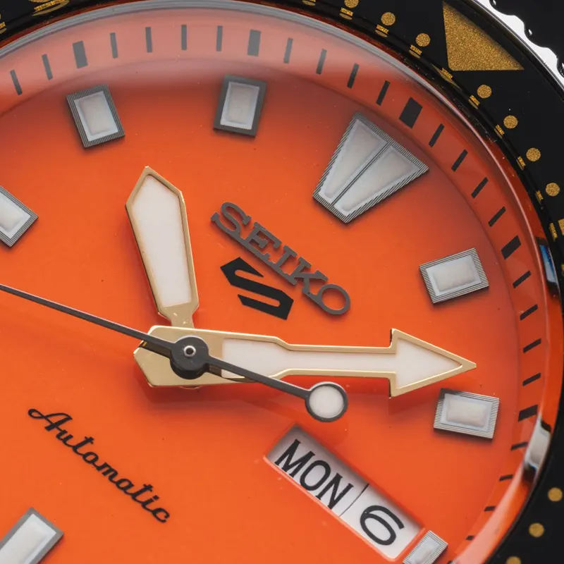 Seiko 5 Sports SKX’s Iconic Automatic Orange Dial Men's Watch | SRPL89