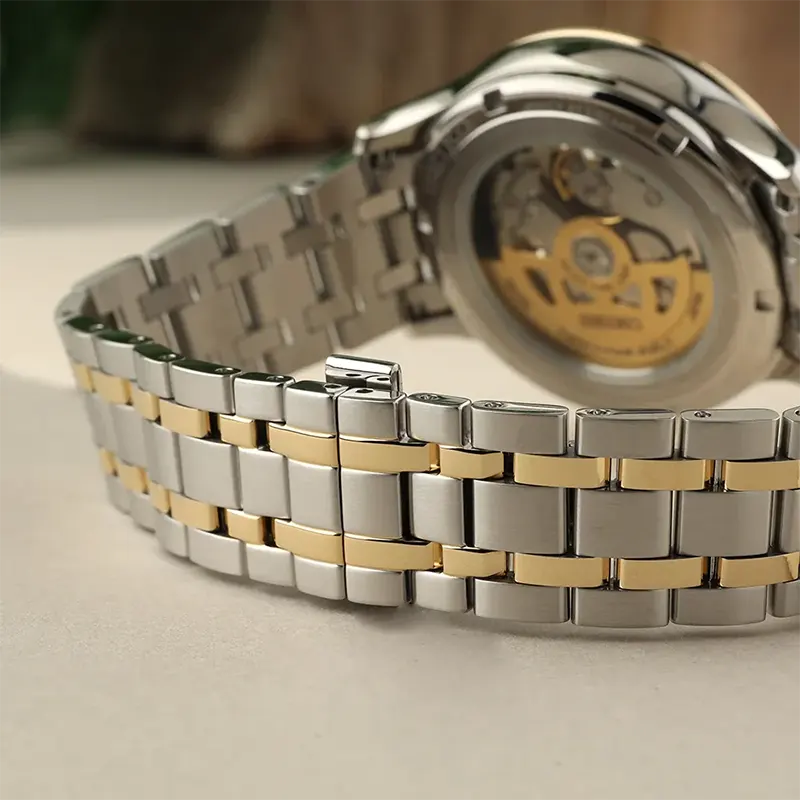 Seiko Presage Japanese Garden Open Heart Champagne Dial Men's Watch | SSA464