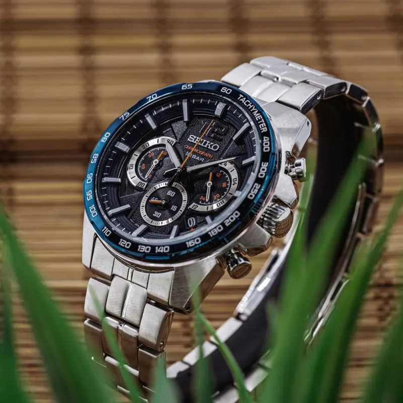 Seiko Discover More Chronograph Blue Dial Men’s Watch | SSB345P1