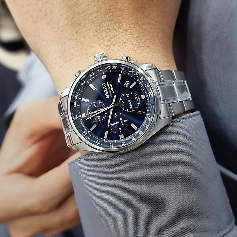 Seiko Conceptual Chronograph Blue Dial Men’s Watch | SSB377P1