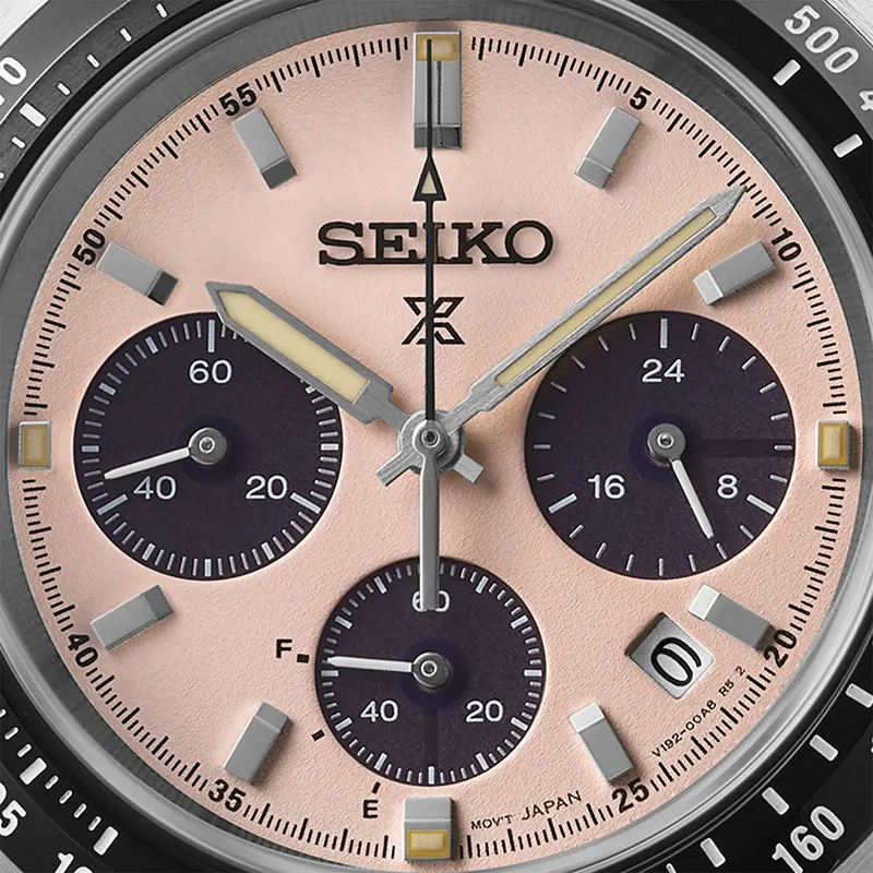 Seiko Prospex Speedtimer 'Youngtimer' Solar Salmon Dial Men’s Watch | SSC963P1