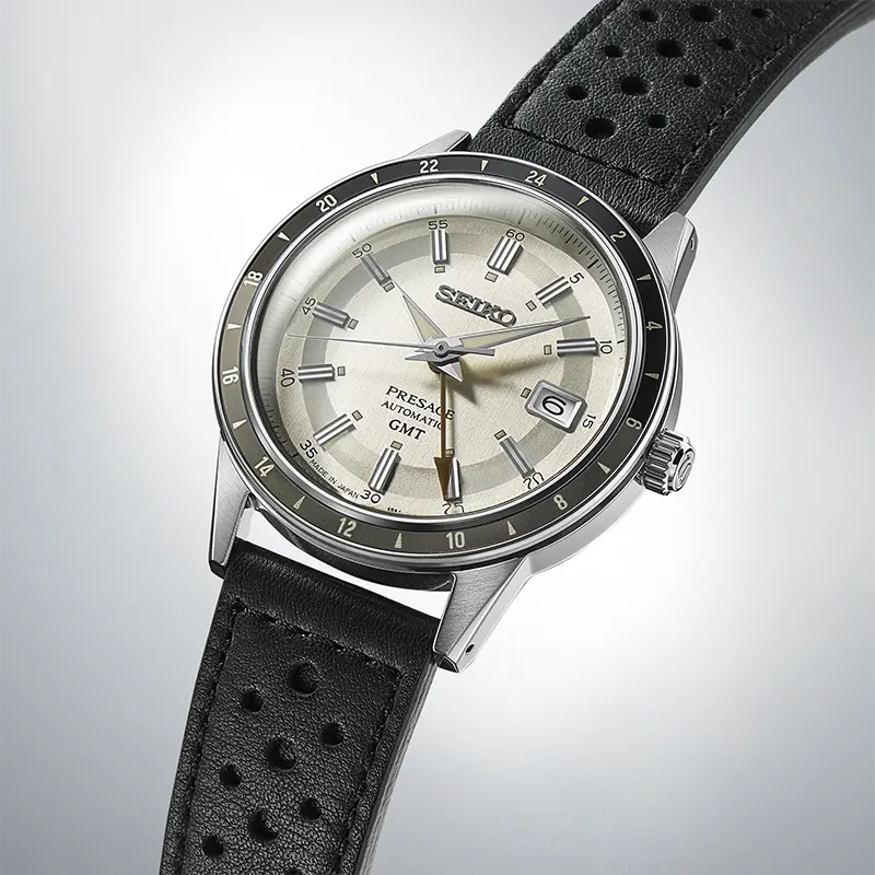 Seiko Presage 'Stone' Style 60s Road Trip GMT Men's Watch | SSK011J1