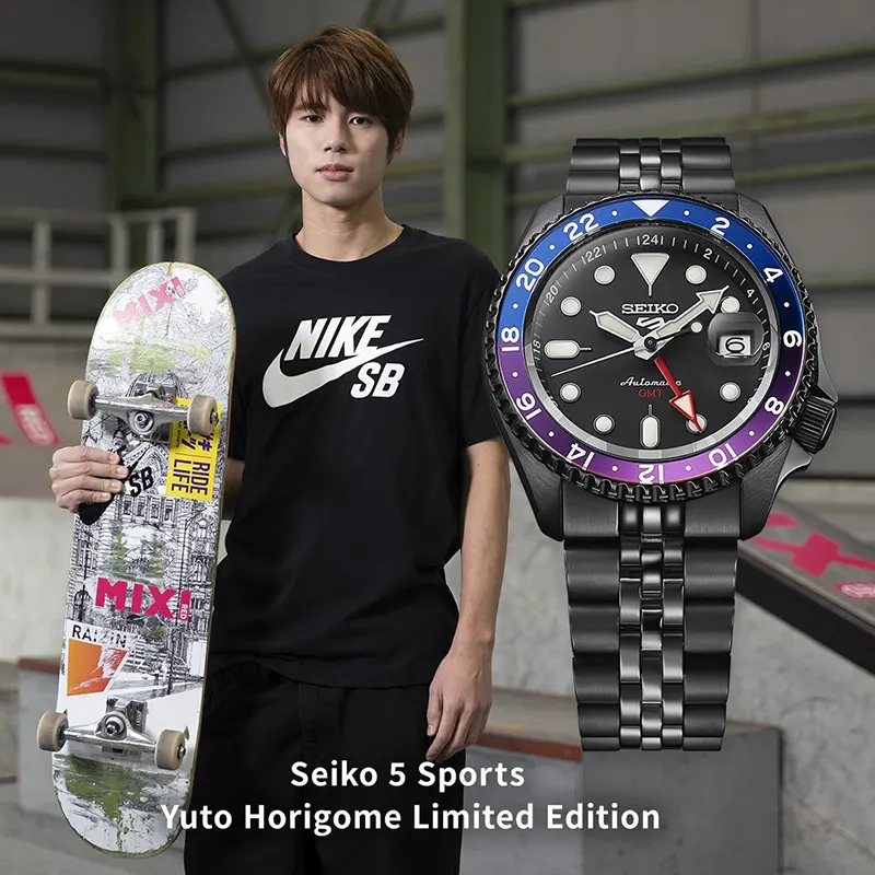 Seiko 5 Sports GMT 'Yuto Horigome' Limited Edition Men’s Watch | SSK027