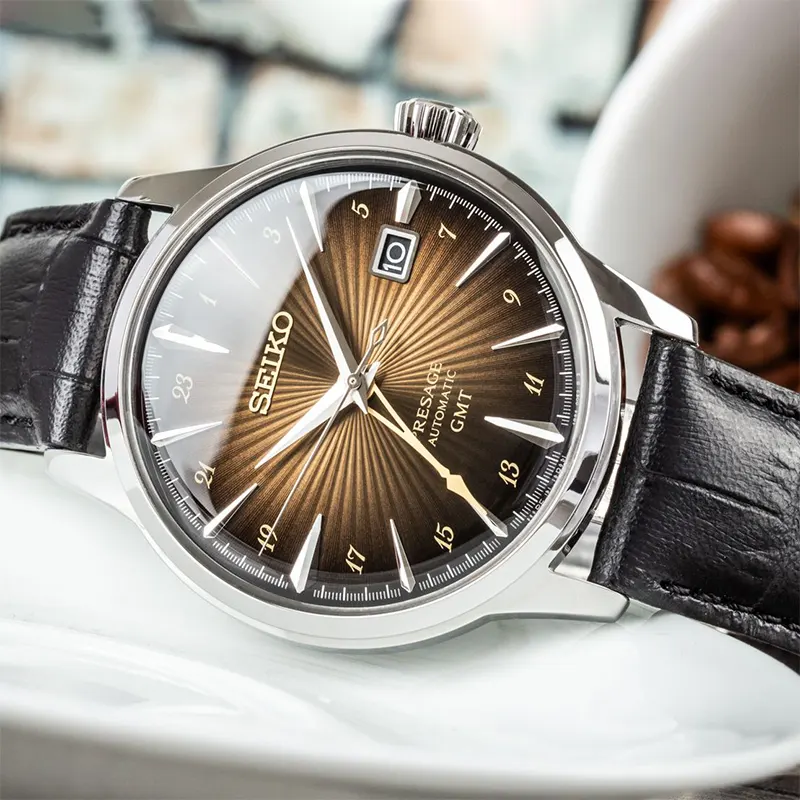 Seiko Presage Cocktail Time 'Rusty Nail' GMT Automatic Men's Watch | SSK039J1