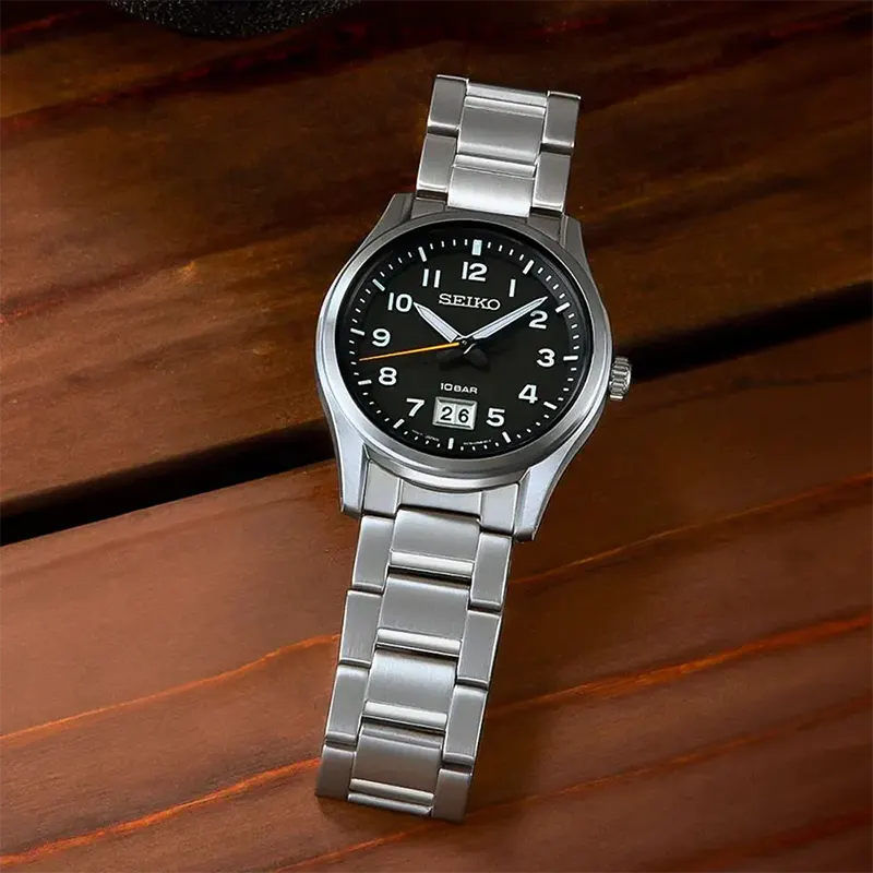 Seiko Essentials Classic Black Dial Men's Watch | SUR569P1