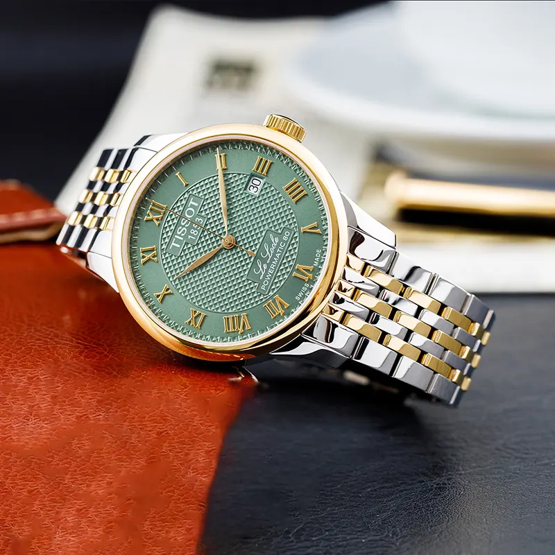 Tissot Le Locle Powermatic 80 Green Dial Men's Watch | T006.407.22.093.00