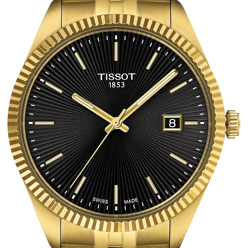 Tissot Ballade 40mm Black Dial Gold-Tone Men's Watch | T156.410.33.051.00