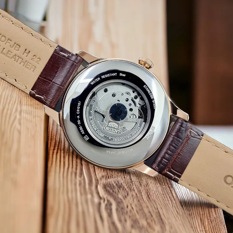 Orient Open Heart Automatic Champagne Dial Men's Watch | AG00001S