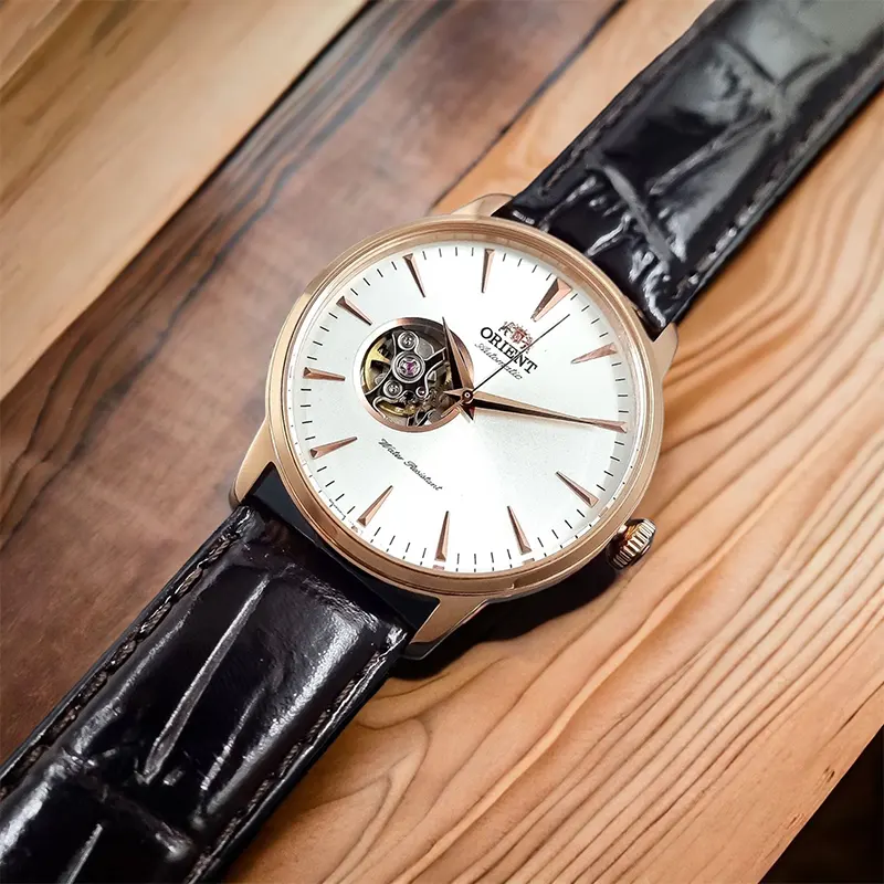 Orient Envoy Contemporary Open Heart White Dial Automatic Men's Watch | AG02002W