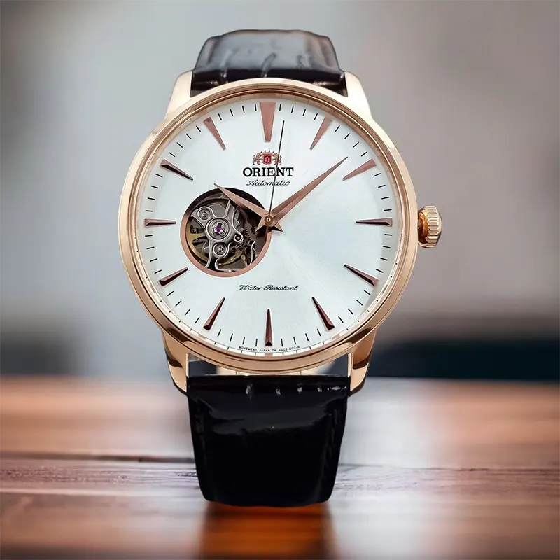 Orient Envoy Contemporary Open Heart White Dial Automatic Men's Watch | AG02002W