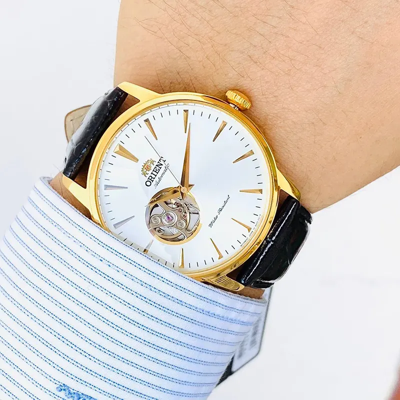 Orient Contemporary Open Heart White Dial Automatic Men's Watch | AG02003W