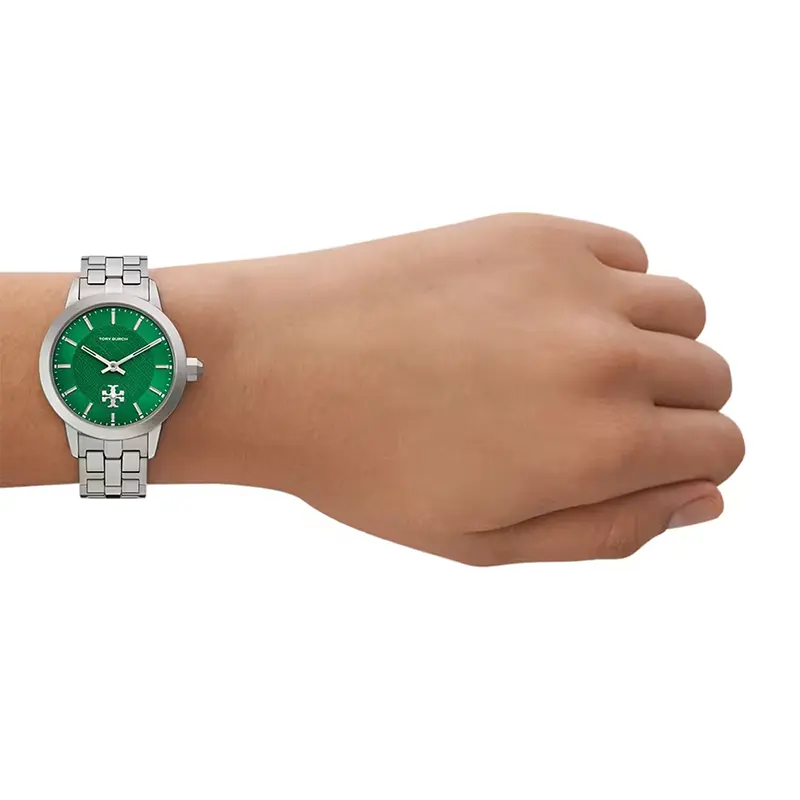 Tory Burch The Tory Green Pattern Dial Ladies Watch | TBW1054