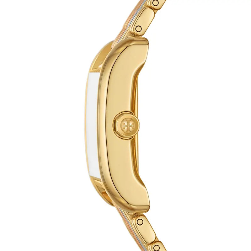 Tory Burch Eleanor White Dial Tri-Tone Ladies Watch | TBW1078