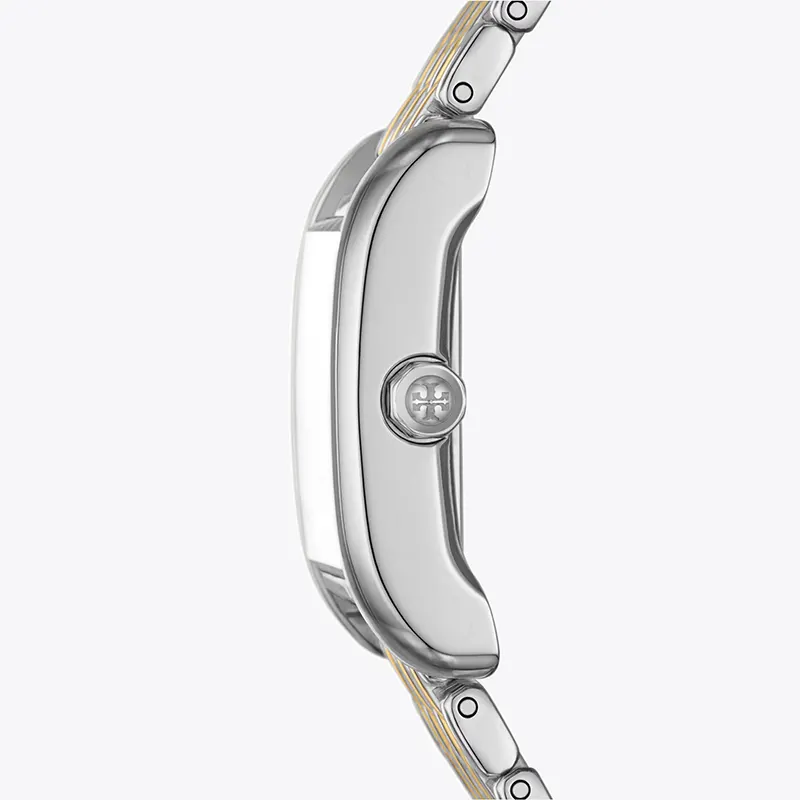 Tory Burch Eleanor Black MOP Dial Two-Tone Ladies Watch | TBW1084
