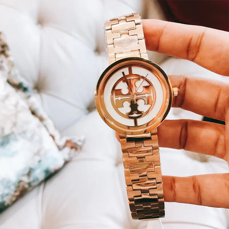 Tory Burch Reva 36mm Rose Gold-Tone Ladies Watch | TBW4028
