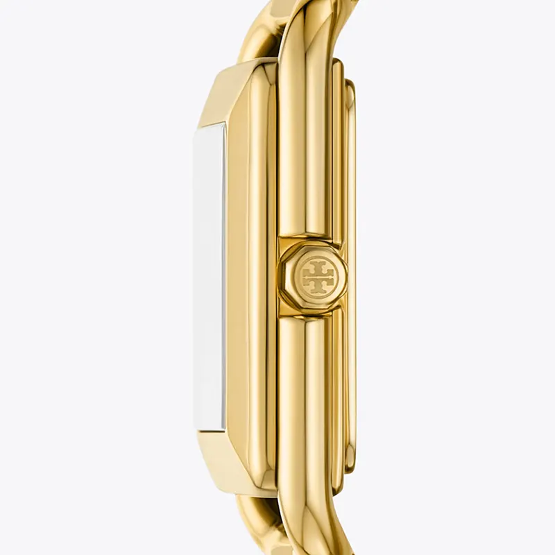 Tory Burch Kira Ivory Dial Gold-Tone Ladies Watch | TBW6020