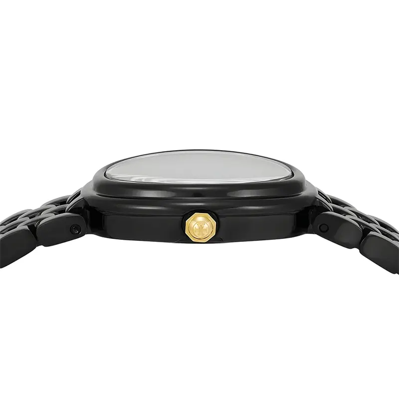 Tory Burch The Oval Black Dial Ladies Watch | TBW6035