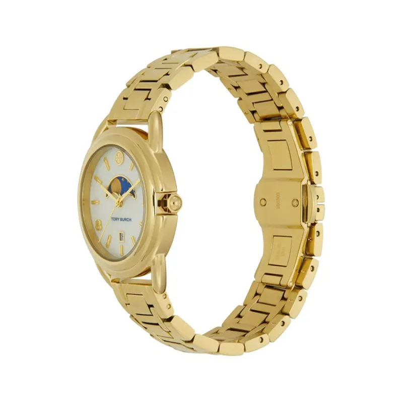 Tory Burch The Miller Celestial Moon Phase Dial Gold-Tone Ladies Watch | TBW7229
