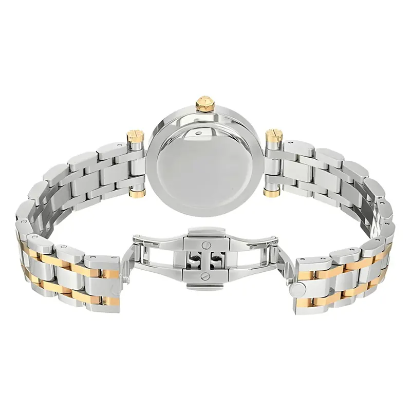 Tory Burch Classic T White Dial Two-Tone Ladies Watch | TBW9011