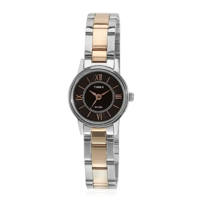 Timex Classics Brown Dial Two-tone Couple Watch | TW00PR214