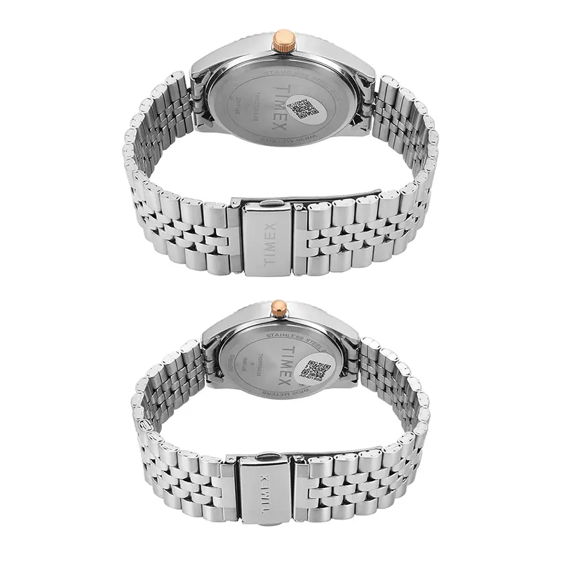 Timex Trendline Silver Dial Couple Watch | TW00PR343