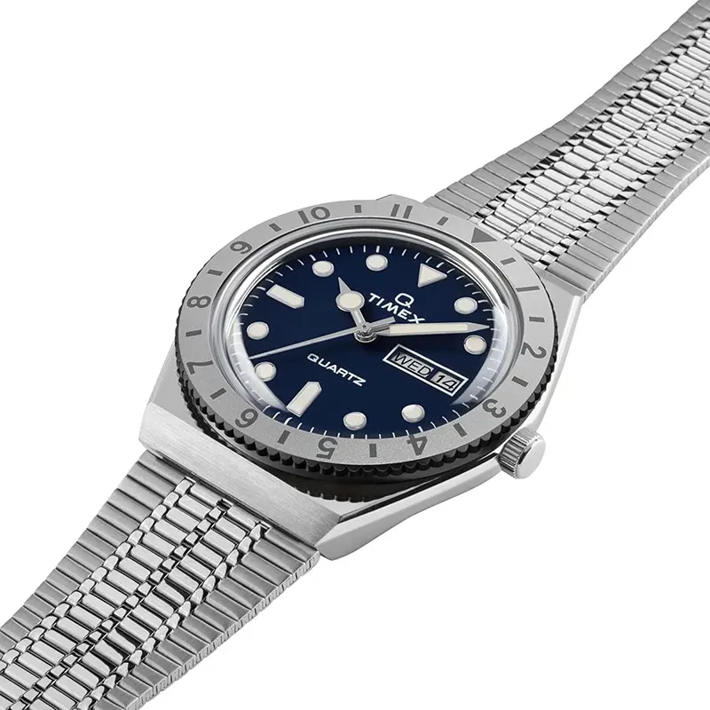 Q Timex® Reissue Blue Dial 36mm Ladies Watch | TW2U95500