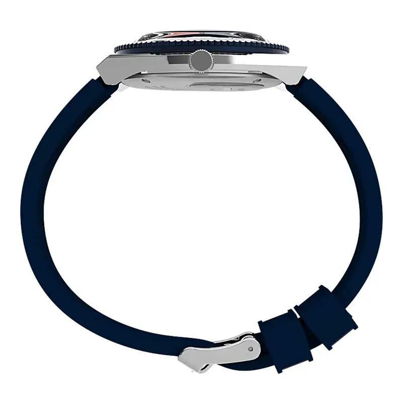 Q Timex Reissue Blue Dial Pepsi Bezel Men's Watch | TW2V32100